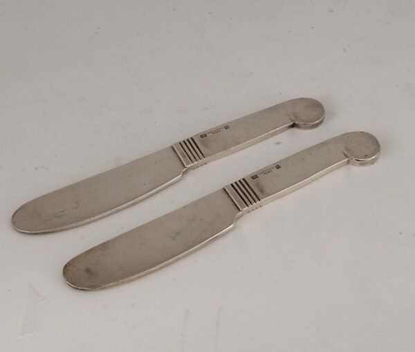 Vintage Pair Christofle Silverplate Butter Spreaders