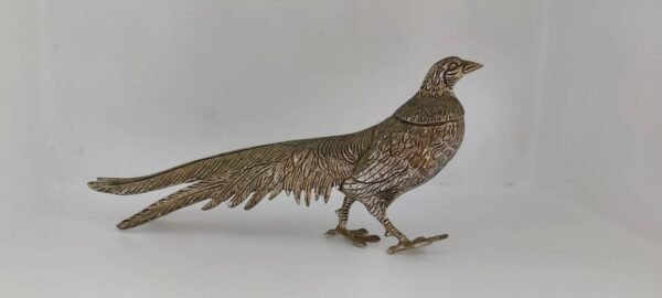 Ornamental Pewter Peacock