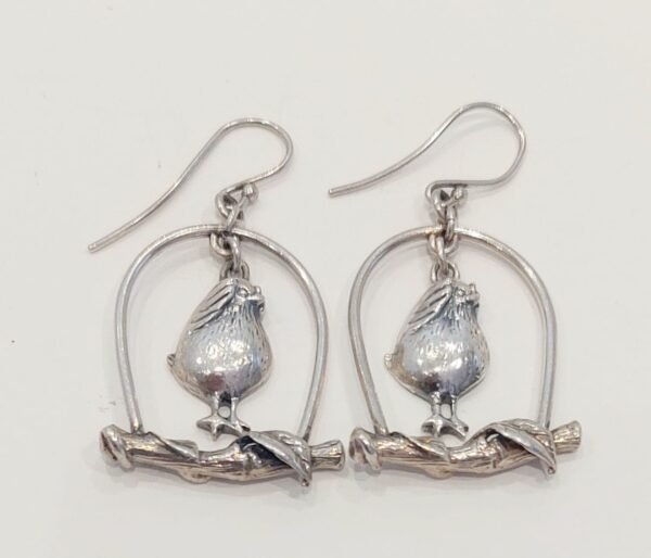 Silver Birdcage earrings