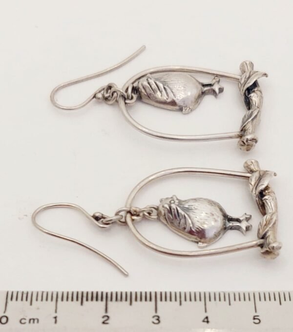 Silver Birdcase Earrings 4