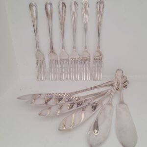 Silver plate Fish knives and forks
