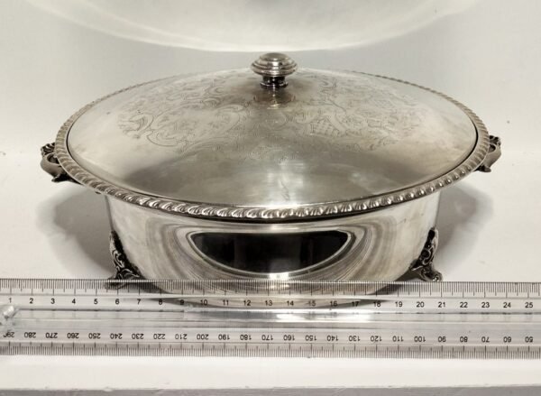 Silver plated Marlboro casserole dish and lid 2