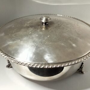 Vintage Silver Plate EP Copper Casserole Serving Dish