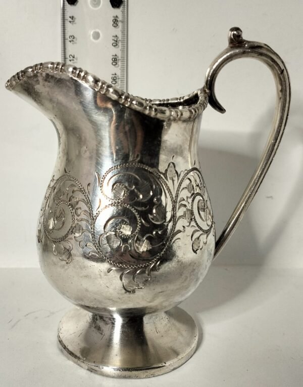 Silver plated milk jug
