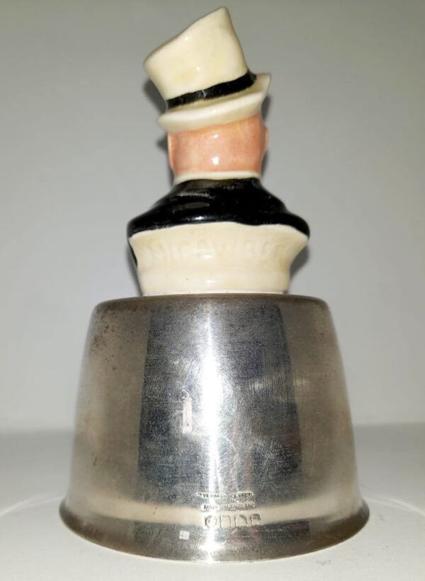 Wilkins Micawber Character Yeoman Silver Plate Dinner Bell 2