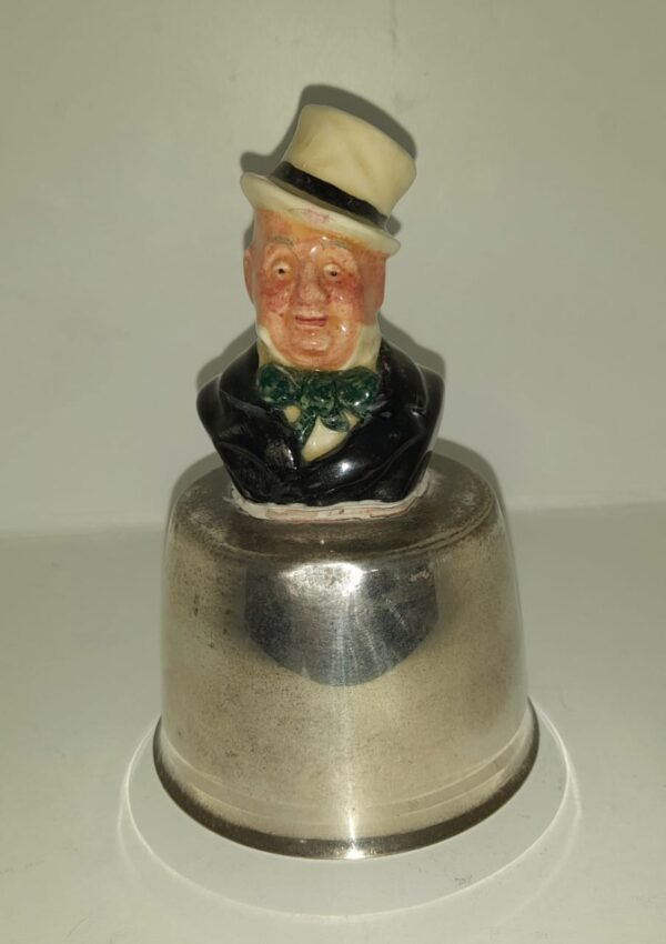 Wilkins Micawber Character Yeoman Silver Plate Dinner Bell 6