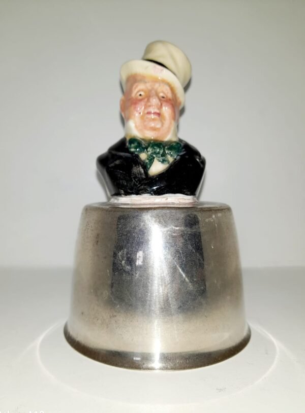 Wilkins Micawber Character Yeoman Silver Plate Dinner Bell