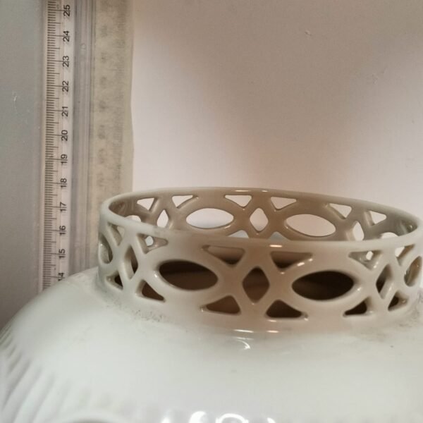 Lennox Creamware Jar with lattice work