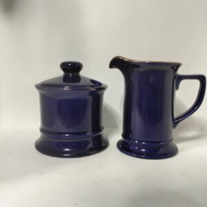 Birchleaf milk jug and sugar bowl
