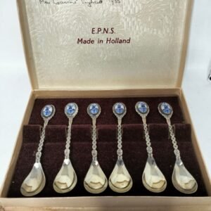 Vintage Dutch EPNS repousse tea spoons