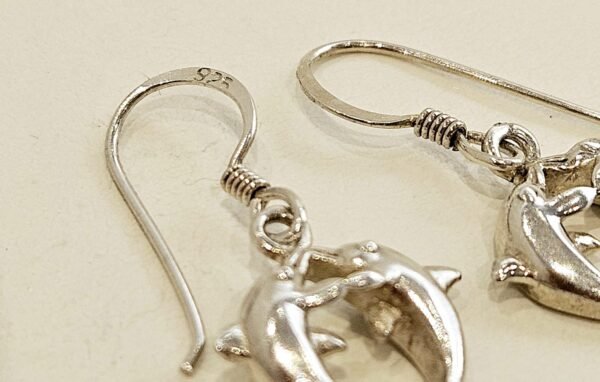 Sterling Silver Dolphin Earrings