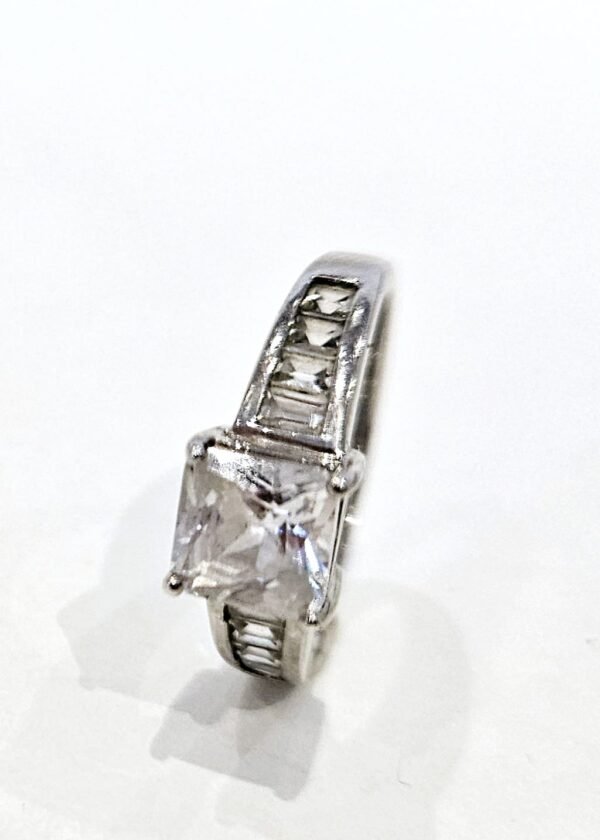 Sterling Silver ring with Cubic Zirconia