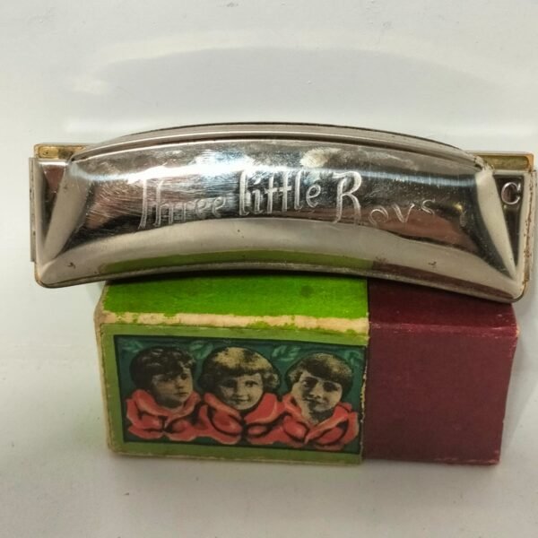 Antique C H Weiss Three Little Boys Harmonica