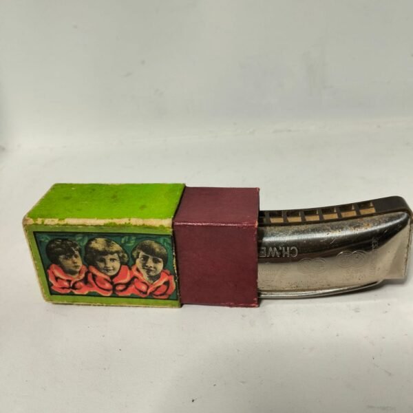 Antique C H Weiss Three Little Boys Harmonica