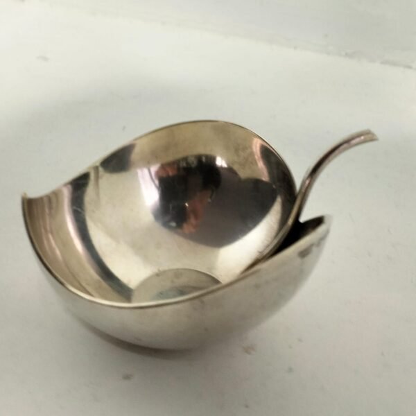 Christofle Gallia silver plated leaf bowl