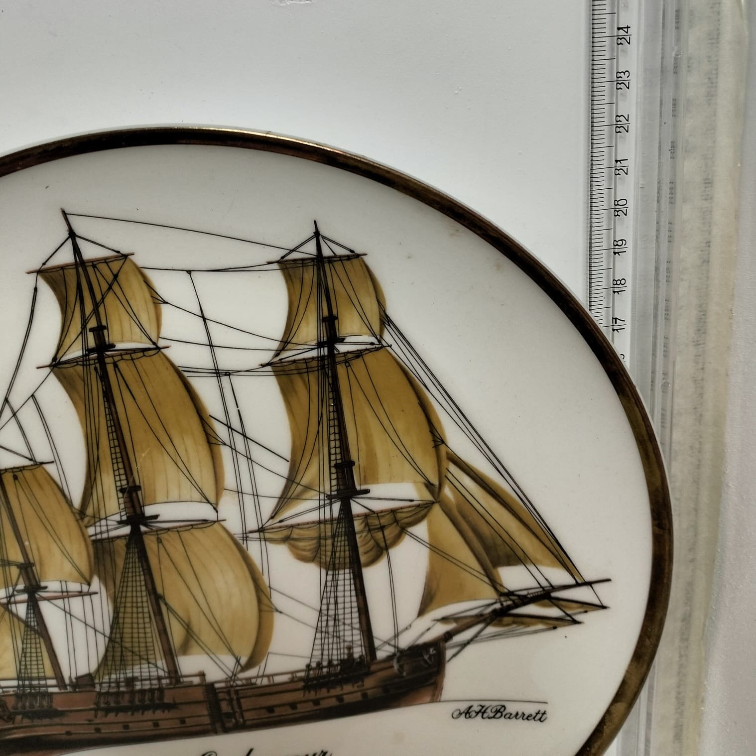 Heritage Porcelain collectable ship plate