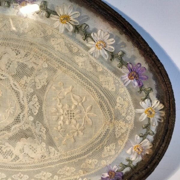 Vintage Victorian lace Vanity tray