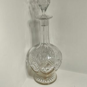 Vintage Clear Cut Glass Liquor Decanter