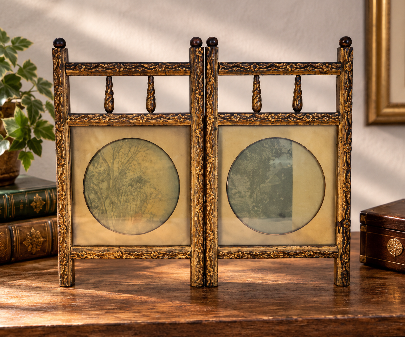 Charming Antique Wooden picture frame 1 Charming Antique Wooden picture frame