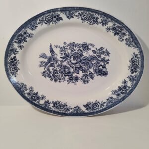 Blue and White Oval Platter