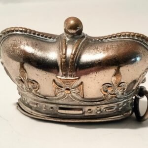 Edwardian Novelty EPNS Vesta Case of St Edwards Crown