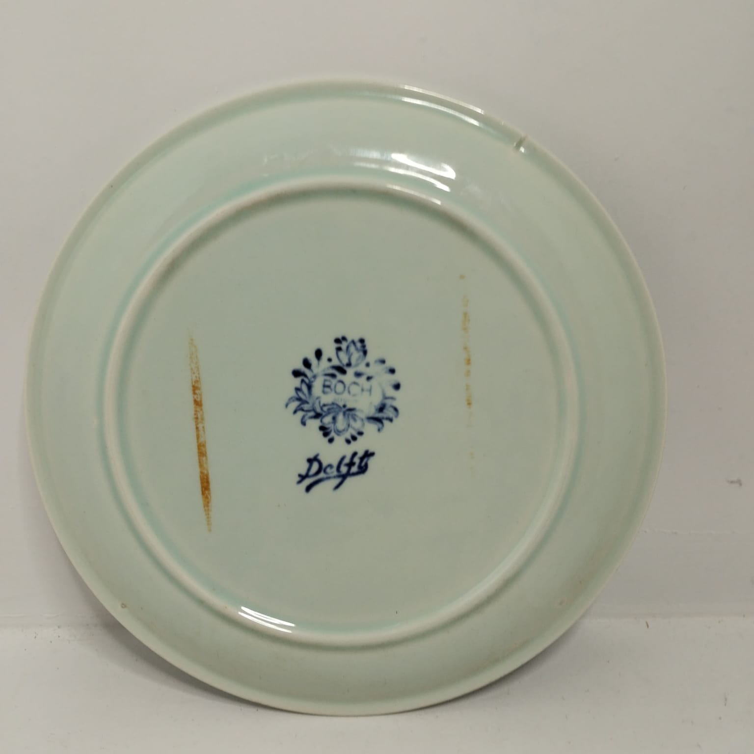 Vintage Boch Belgium Delft plate