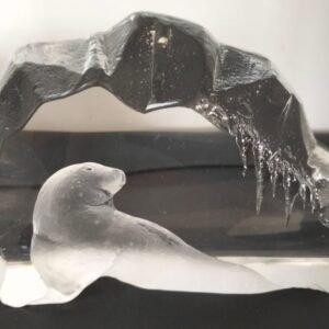 Mats Jonasson lead crystal paperweight