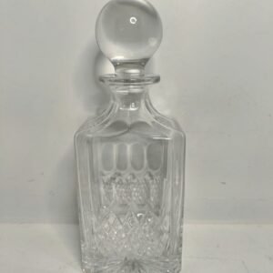 Lead Crystal Square Liqueur Decanter