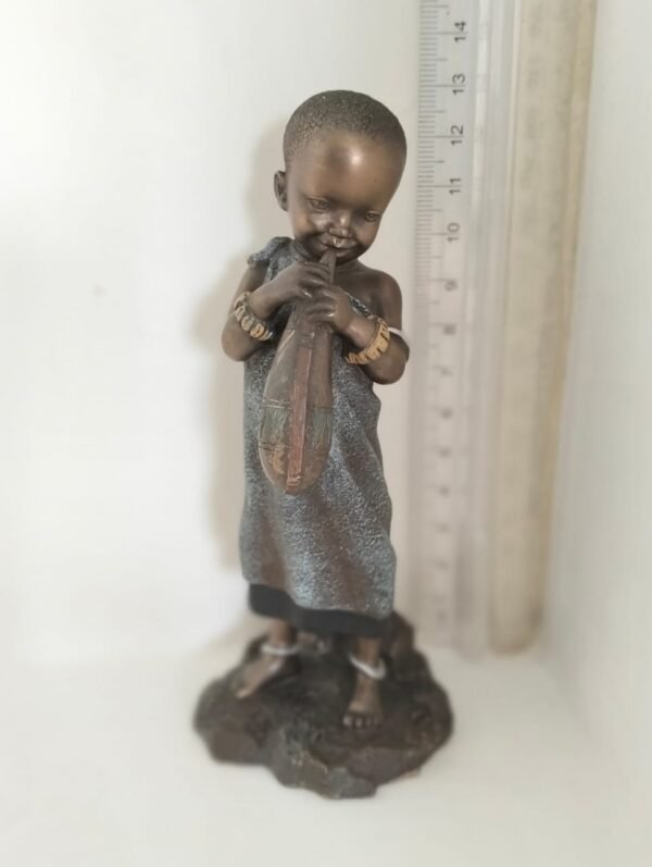 Mtihani African Figurine Bronze Sculpture