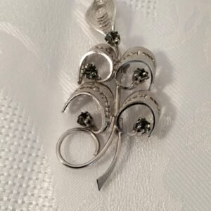 Silver Filigree Style Brooch