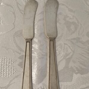 SILVER PLATED BUTTER SPREADER/KNIVES