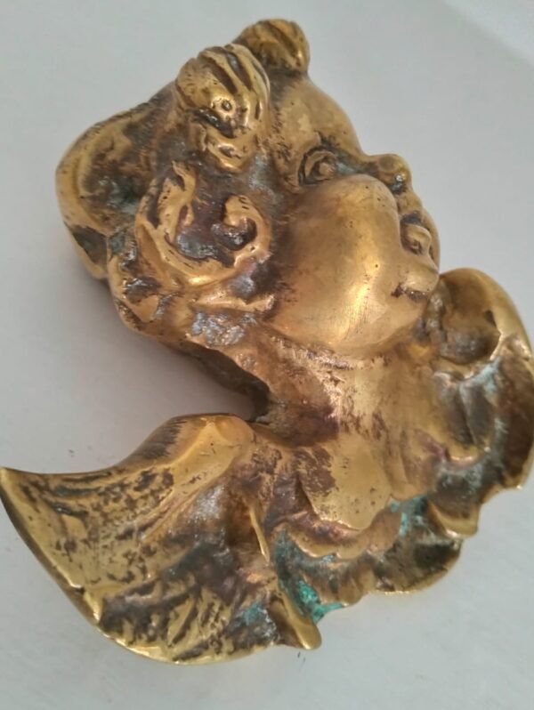 1950s Hand Carved Italian Cherub Wall Decoration - Image 3