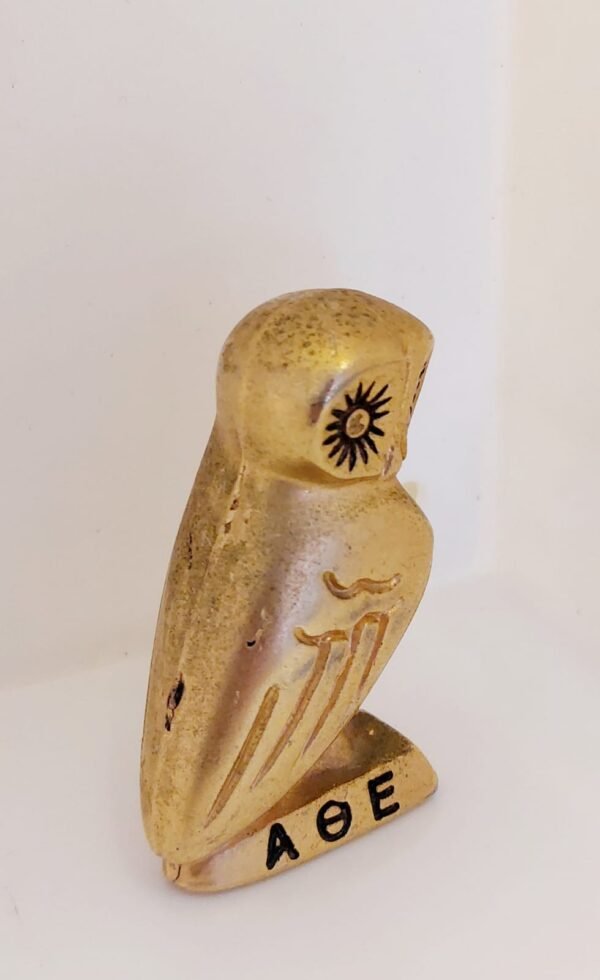 Vintage Brass AOE sorority owl