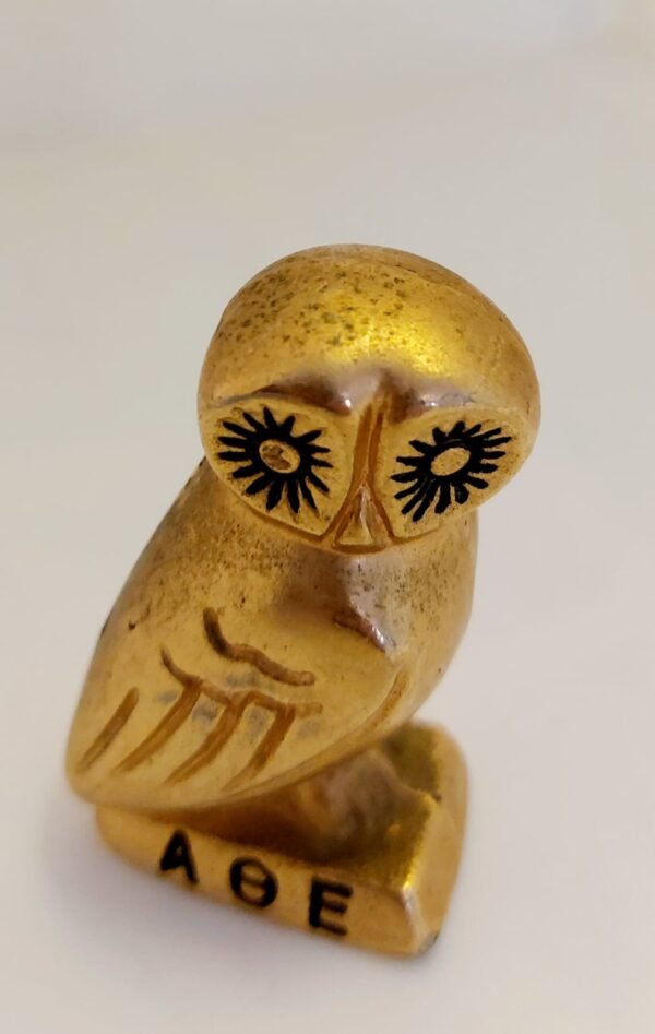 Vintage Brass AOE sorority owl