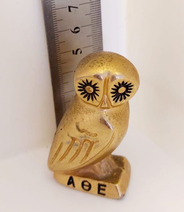 Vintage Brass AOE sorority owl