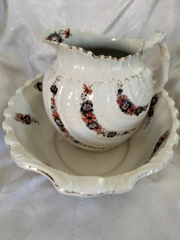 Victorian Wash Bowl and Jug by Dunn Bennett & Co