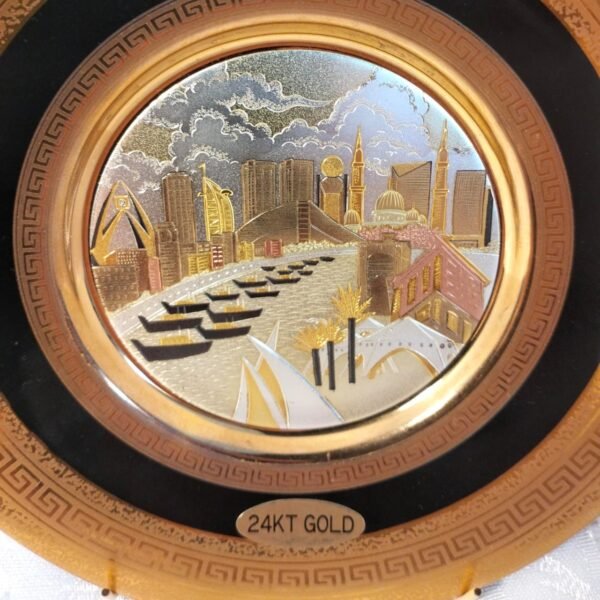 Vintage Japanese 24 ct Gold Edged Chokin Souvenir Plate - Image 4