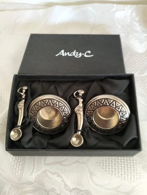 Rare Andy C Tribal Salt & amp Pepper Pots - Image 5