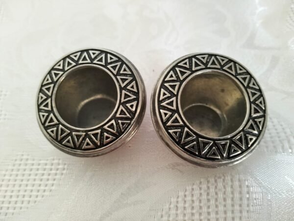 Rare Andy C Tribal Salt & amp Pepper Pots - Image 4