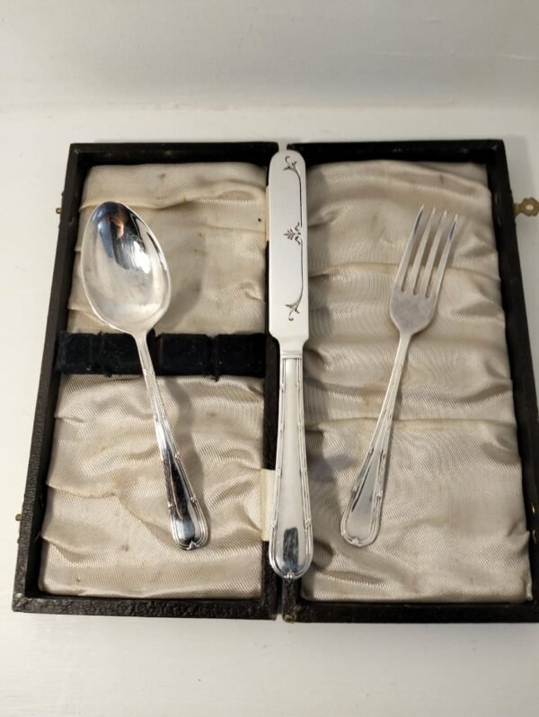 Vintage Yeoman plate EPNS child's cutlery set in box - Image 5