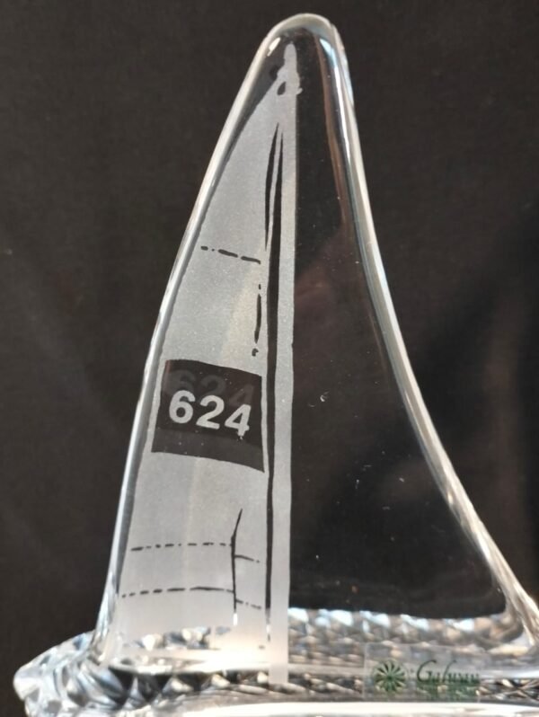 Galway Irish Crystal Sailboat Ornament - Image 4