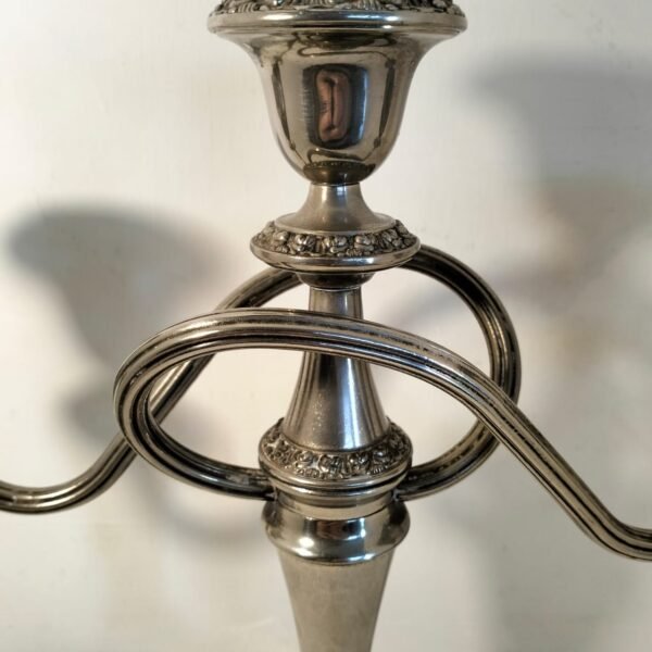 Antique Ian Heath Ltd IANTHE Silver Plated Candelabra - Image 5