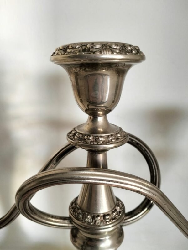 Antique Ian Heath Ltd IANTHE Silver Plated Candelabra - Image 2