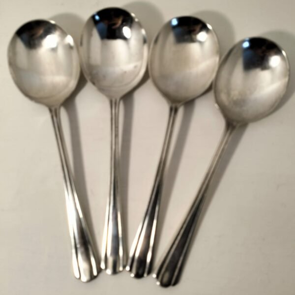 Vintage Lewis Rose and Co silver plate spoon set - Image 2