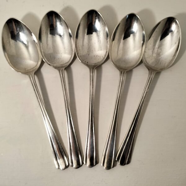 Vintage Lewis Rose and Co silver plate spoon set - Image 3