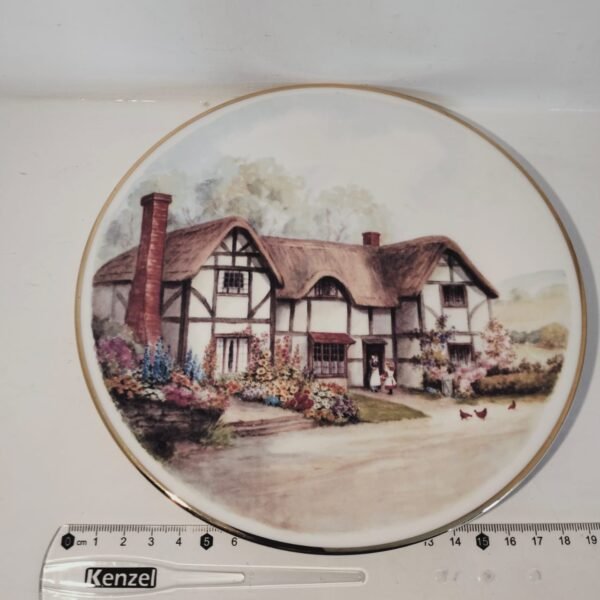 Rare Vintage Cottage Plate of Rural England - Image 2
