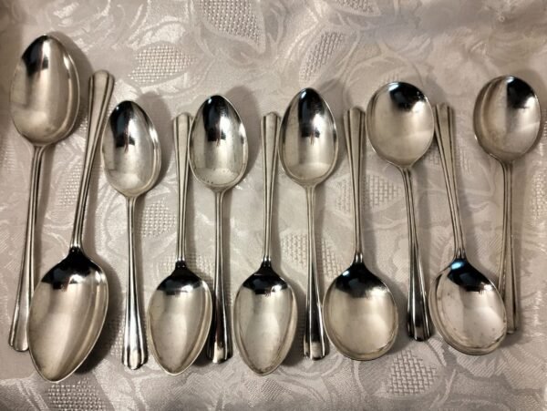 Vintage Lewis Rose and Co silver plate spoon set
