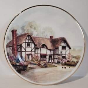 Vintage Cottage Plate of Rural England