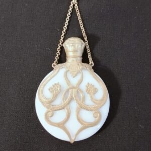 Antique chatelaine scent bottle