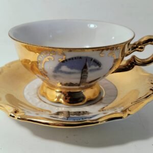 Gold Gilt Bavarian Demitasse Cup & Saucer